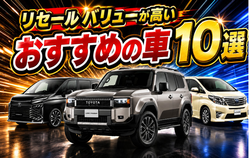 【2026年版】日本車限定リセールバリューが高いおすすめの車10選